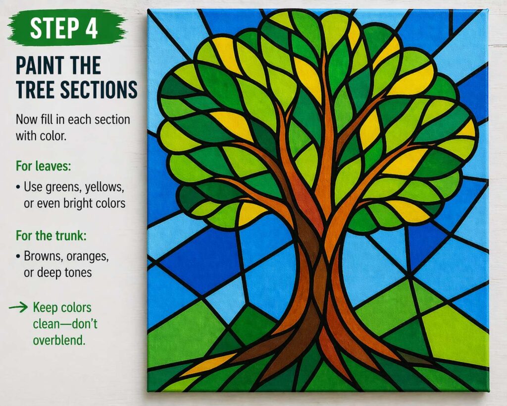 Paint the Tree Sections