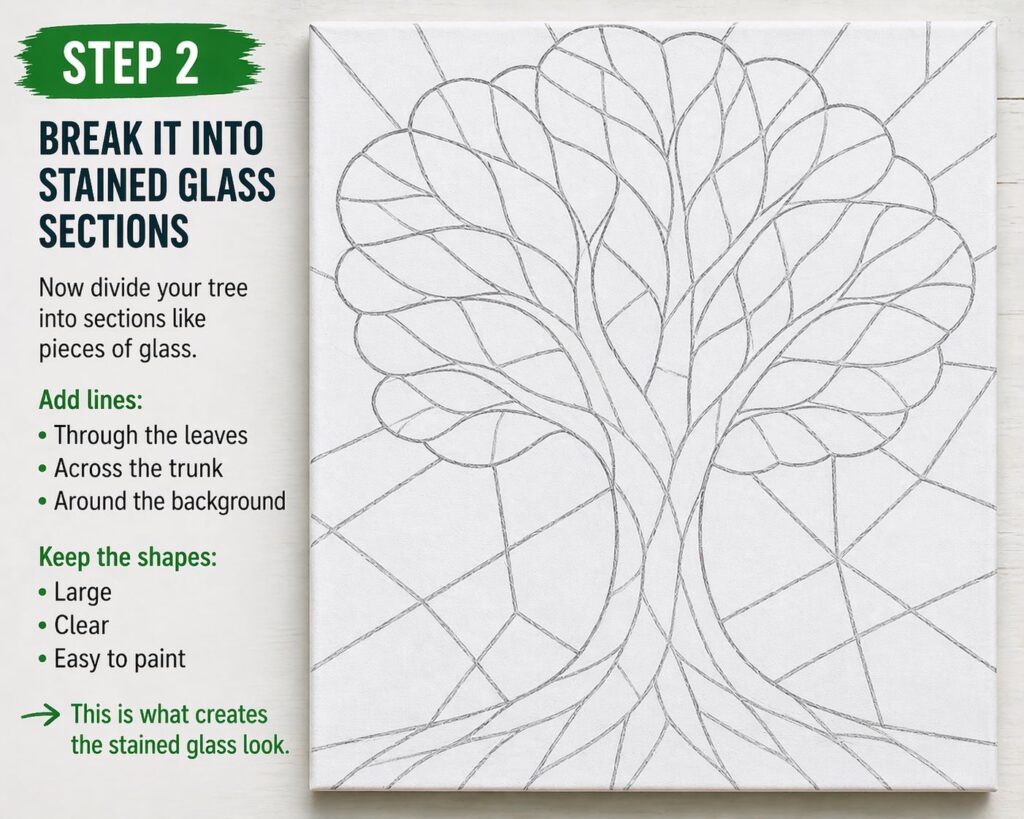 Instructions for creating stained glass art