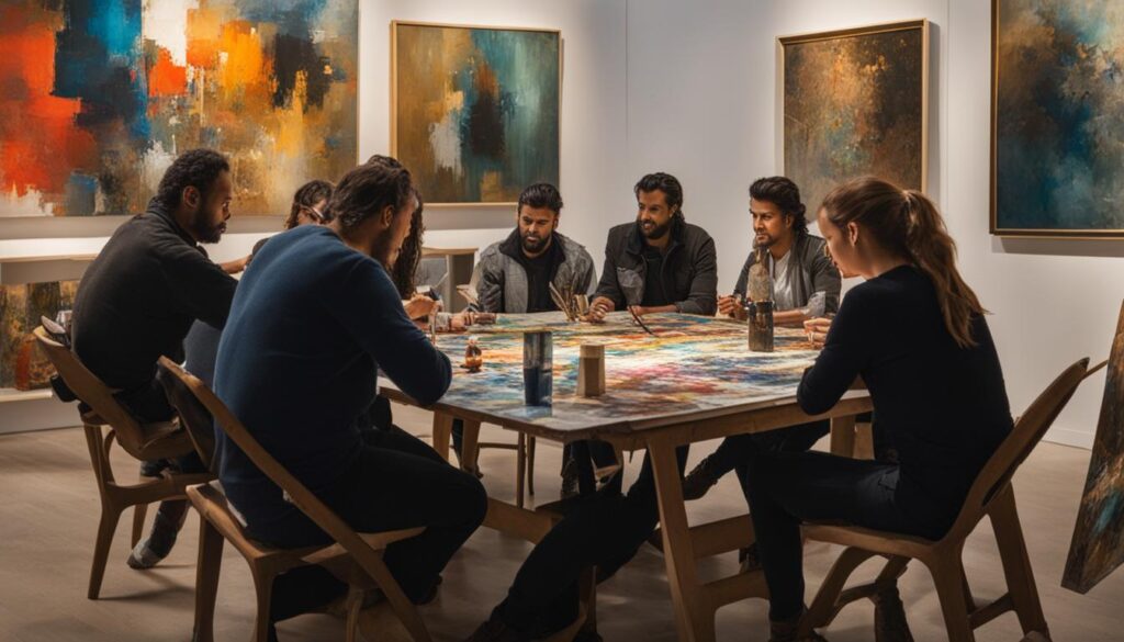 Artistic balance and cooperative gallery endeavors Artistic balance and cooperative gallery endeavors