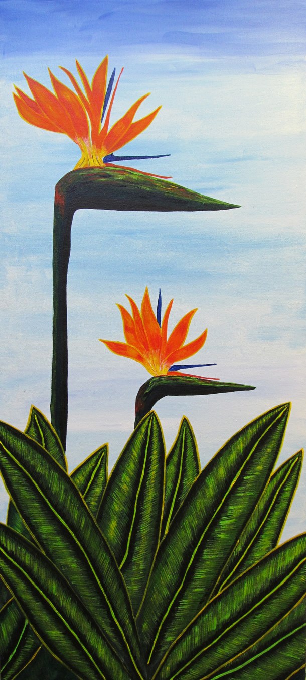 painting name: Birds of Paradise