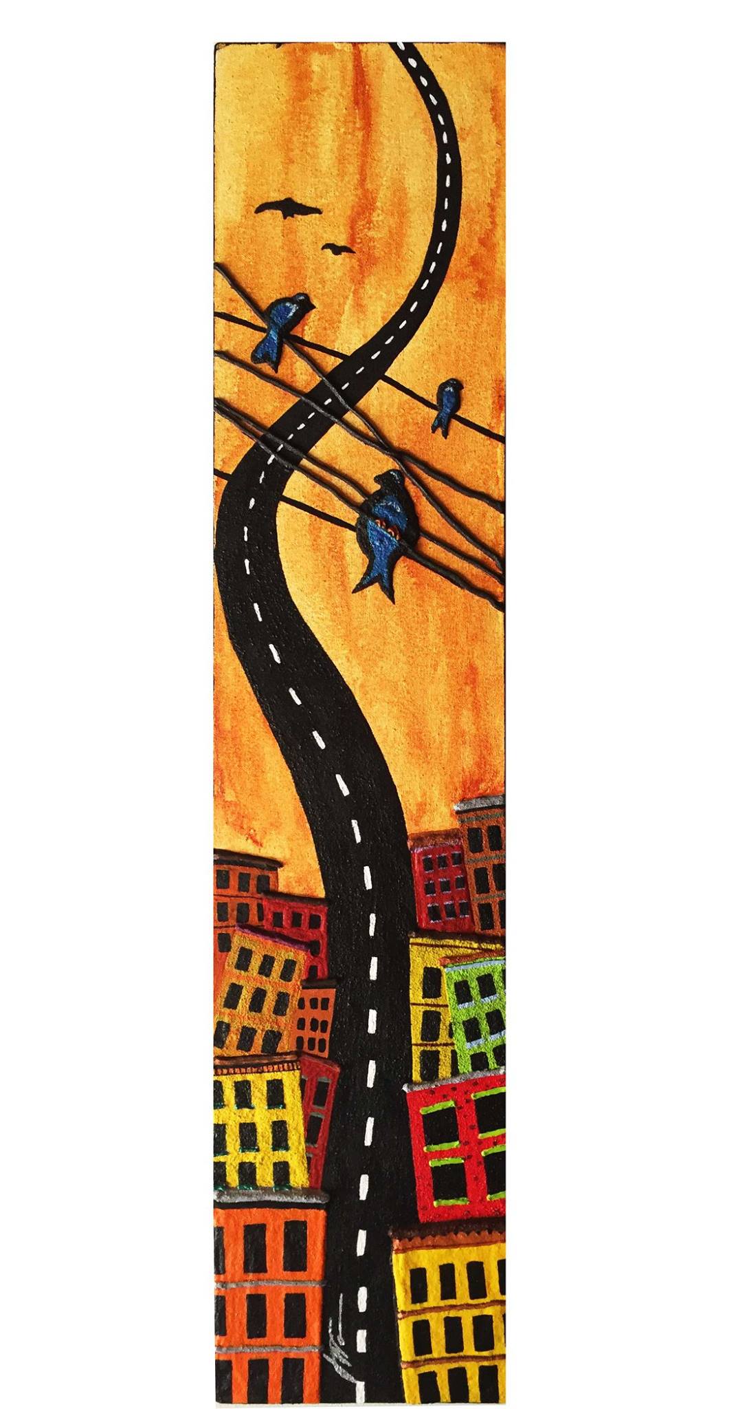 Picture of a painting named City Birds by Guy Wann