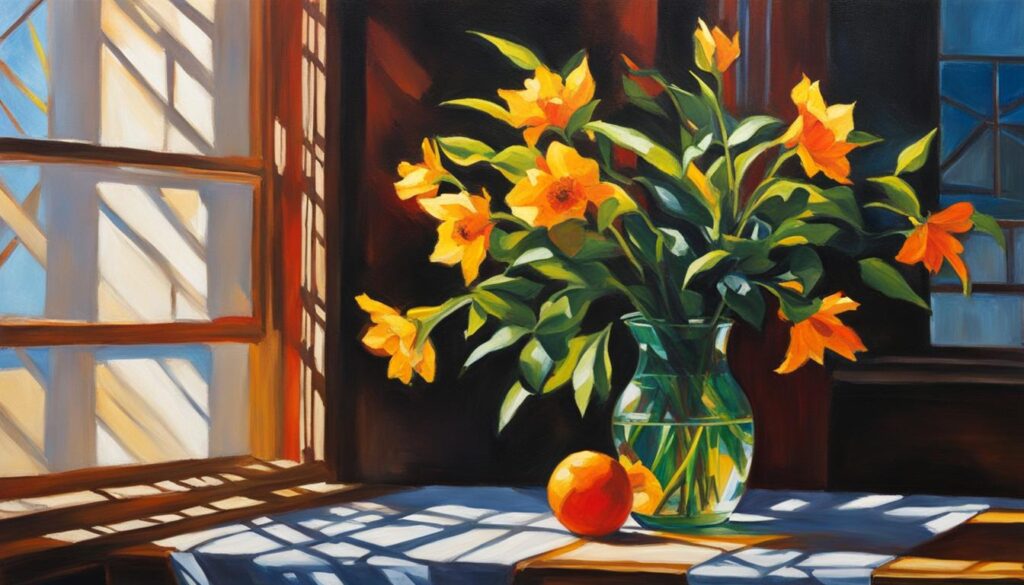 Capturing light in acrylic painting Capturing light in acrylic painting