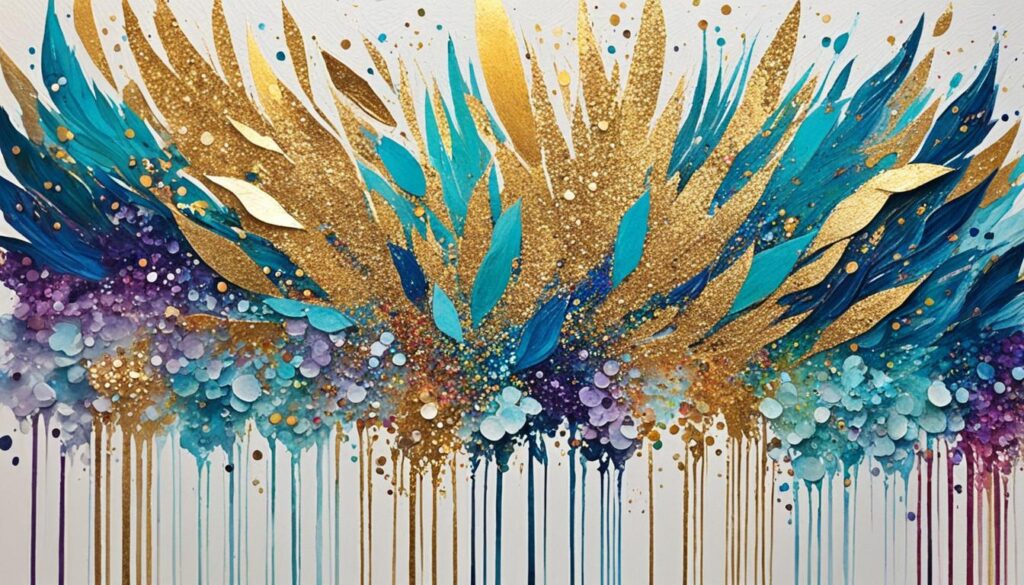 Incorporating glitter in acrylic paintings Incorporating glitter in acrylic paintings
