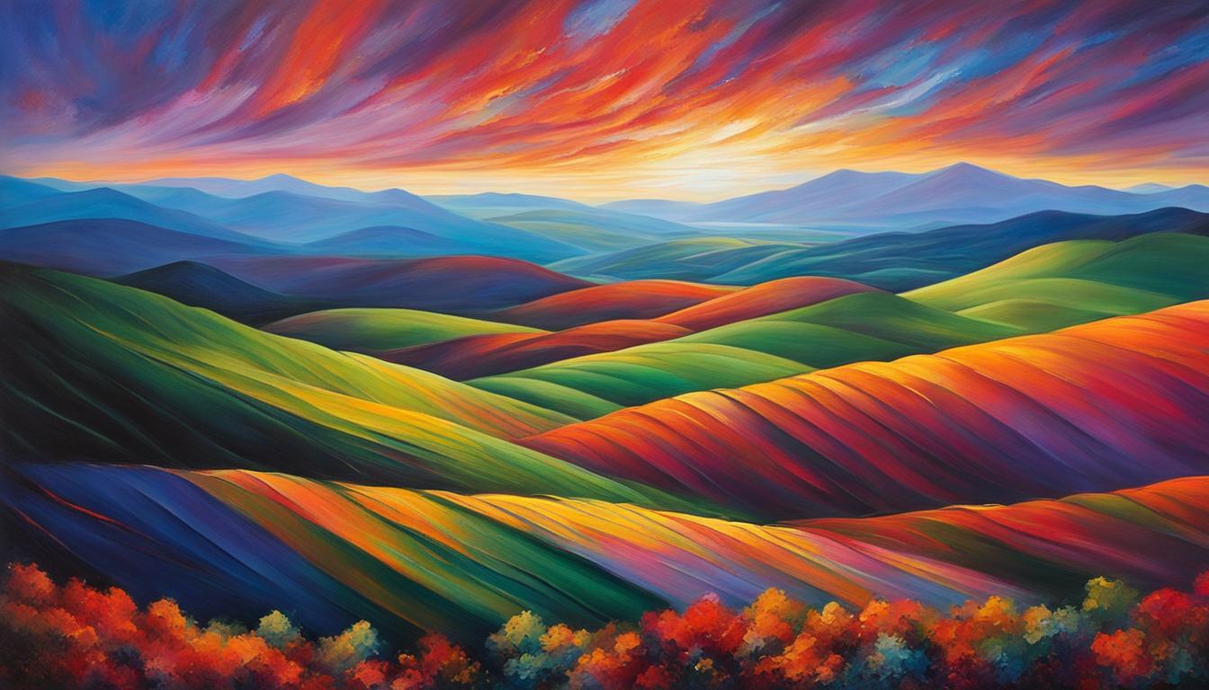 Infinite Landscape using acrylics