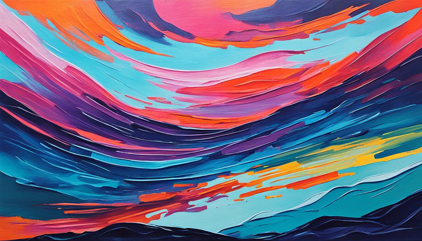 exploration of color, shape, and texture using arylics paints