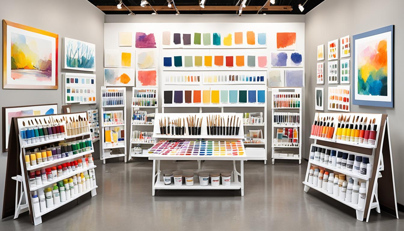 preparing for a art show