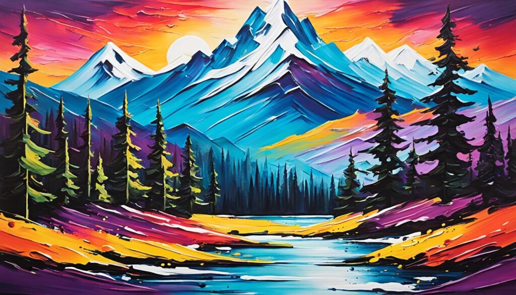 Acrylic painting blending Acrylic painting blending