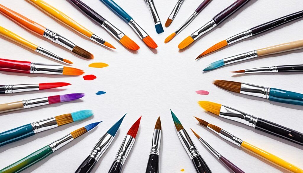 Acrylic painting brushes Acrylic painting brushes