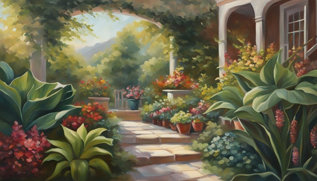 Leaves and houseplants acrylic painting ideas