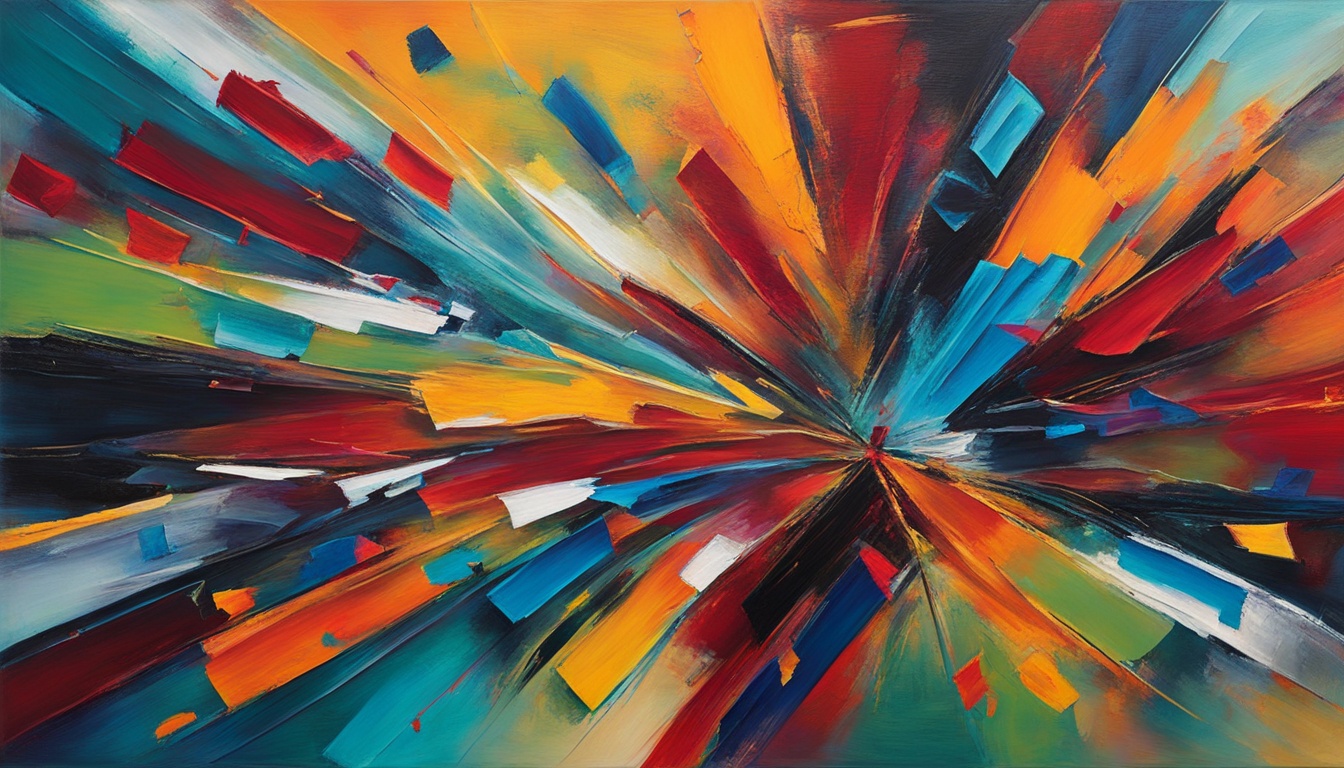 abstract acrylic painting