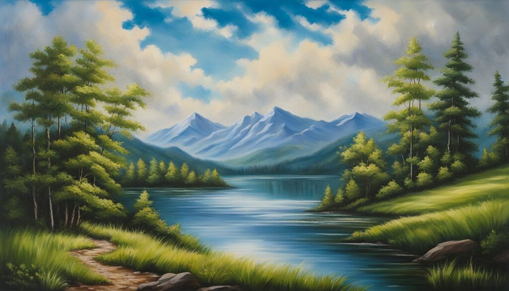 acrylic painting landscapes