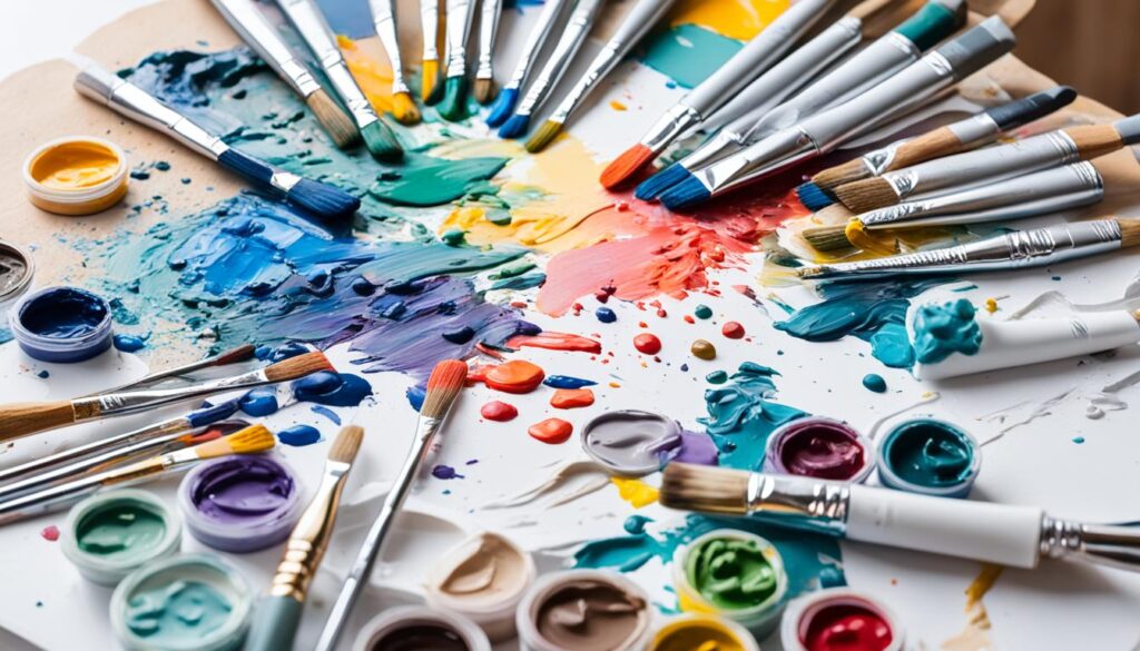 acrylic painting supplies