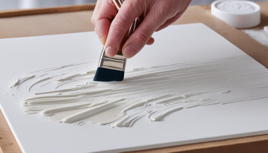 canvas priming acrylic art techniques