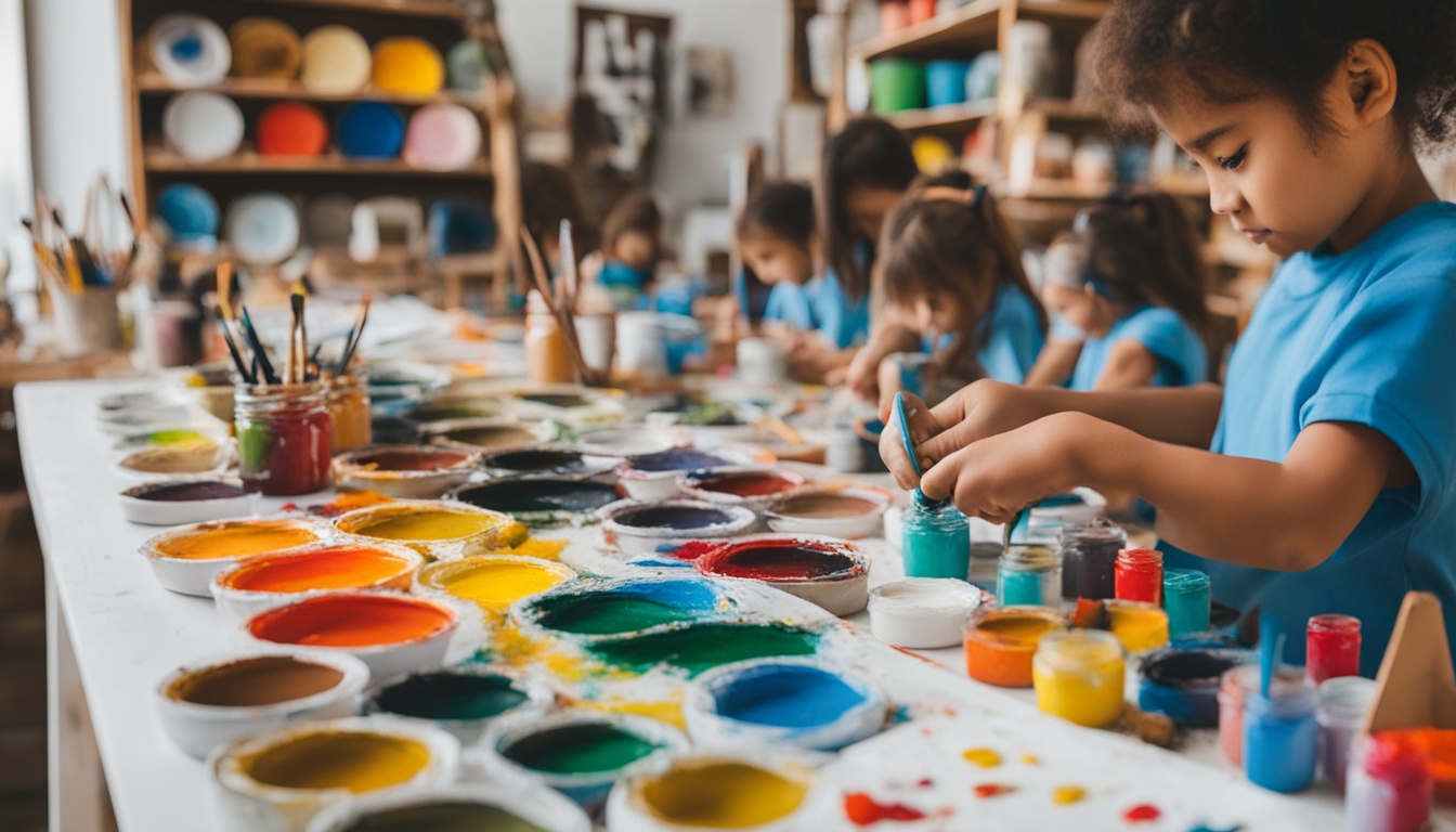 easy acrylic painting for children