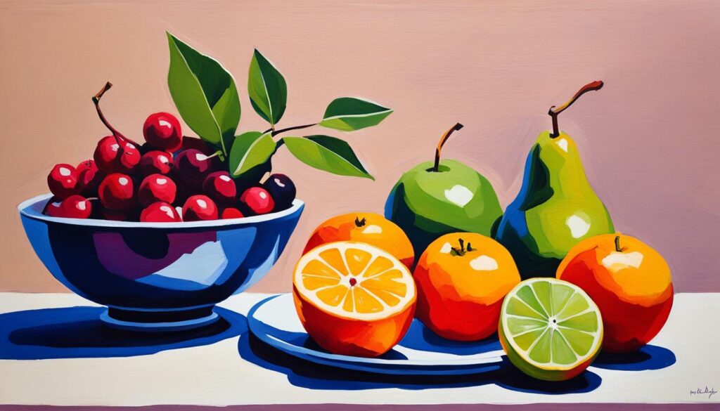 limited color palette acrylic painting