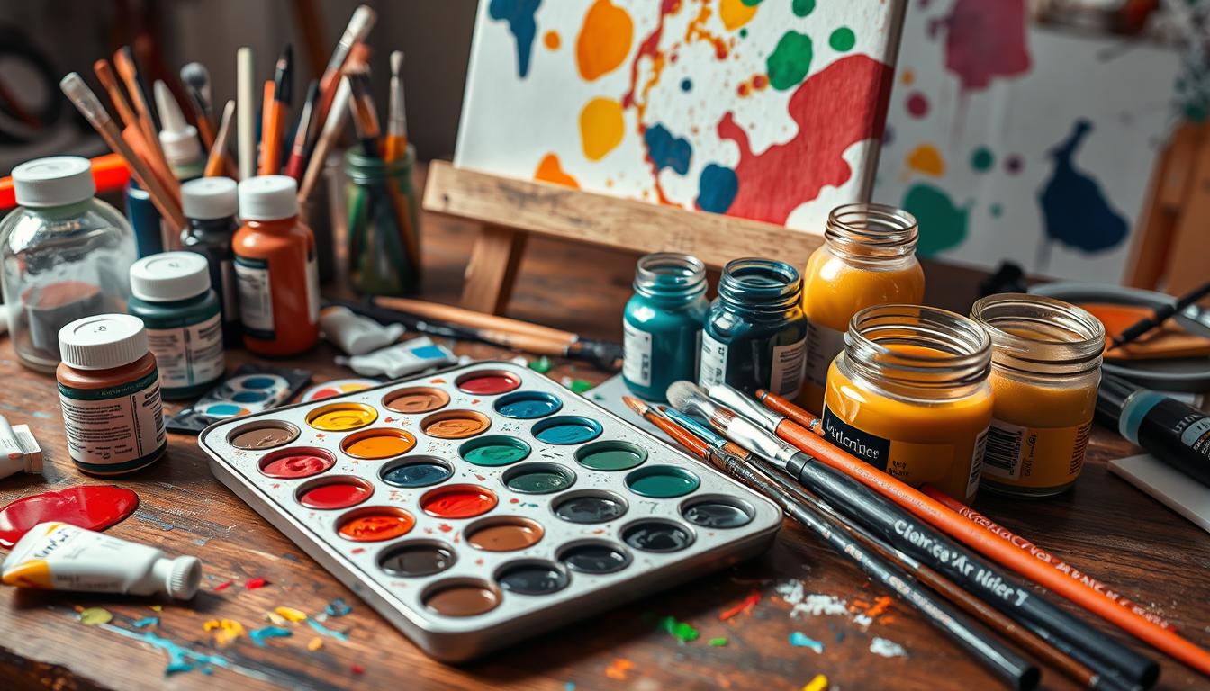 Acrylic color mixing