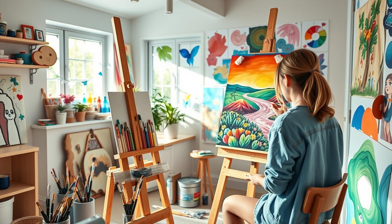 Acrylic painting techniques