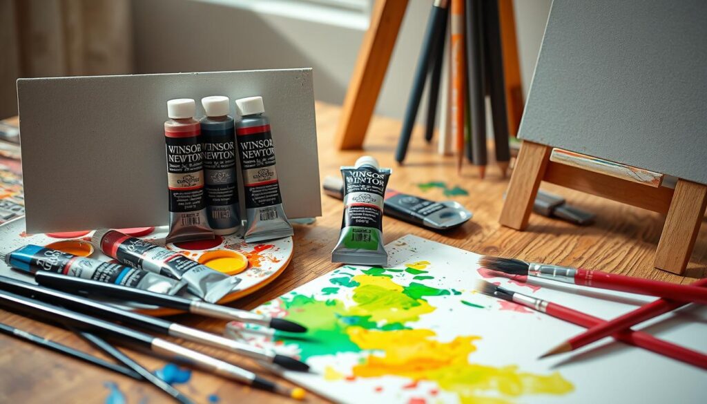 Winsor & Newton acrylics paint
