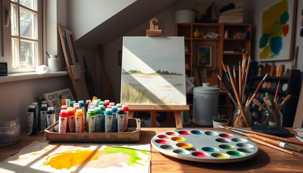 easy acrylic painting