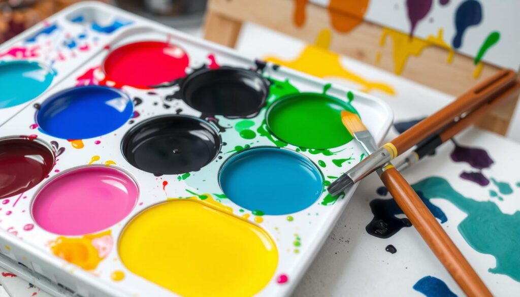 how to blend colors in acrylic