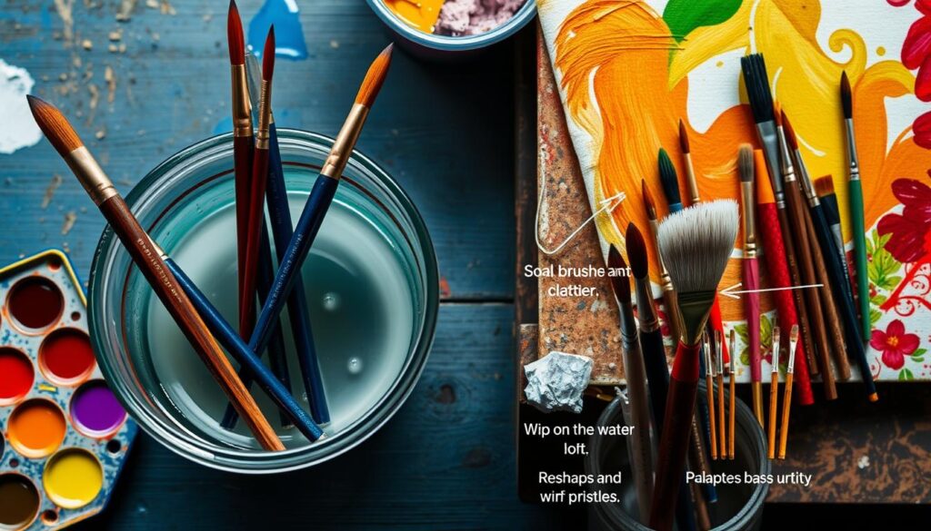 acrylic paint brush cleaning tips