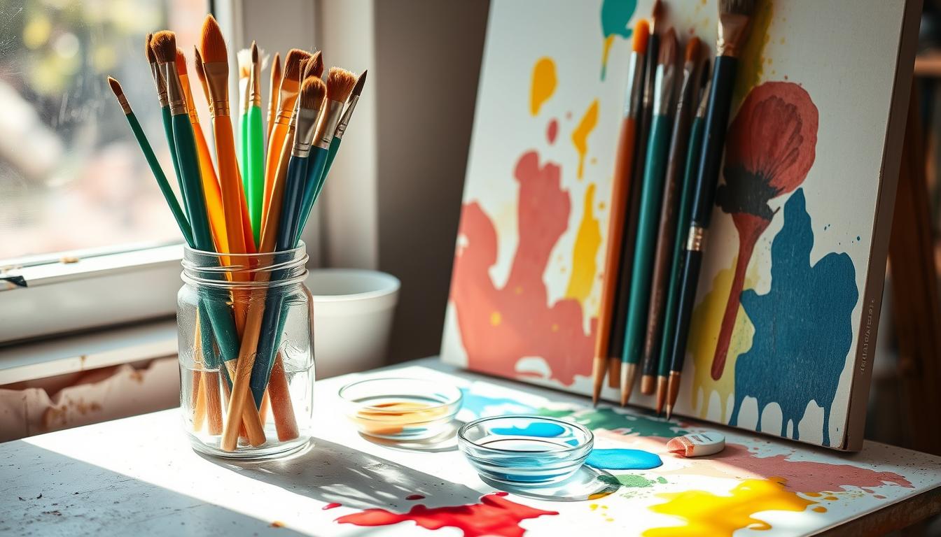 acrylic paint brush cleaning tips