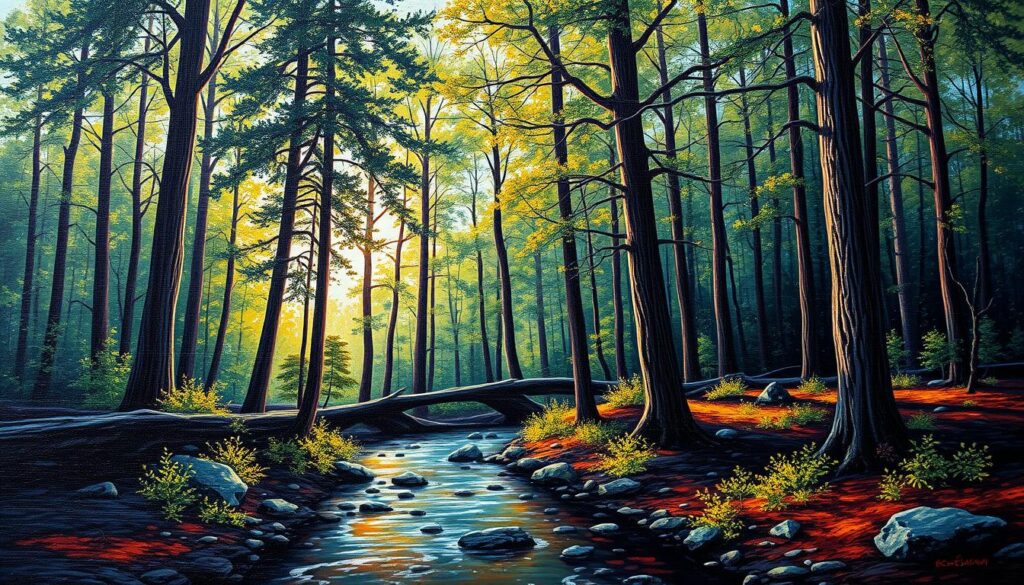 acrylic paint on wood