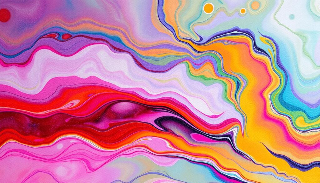 abstract background with acrylic blending