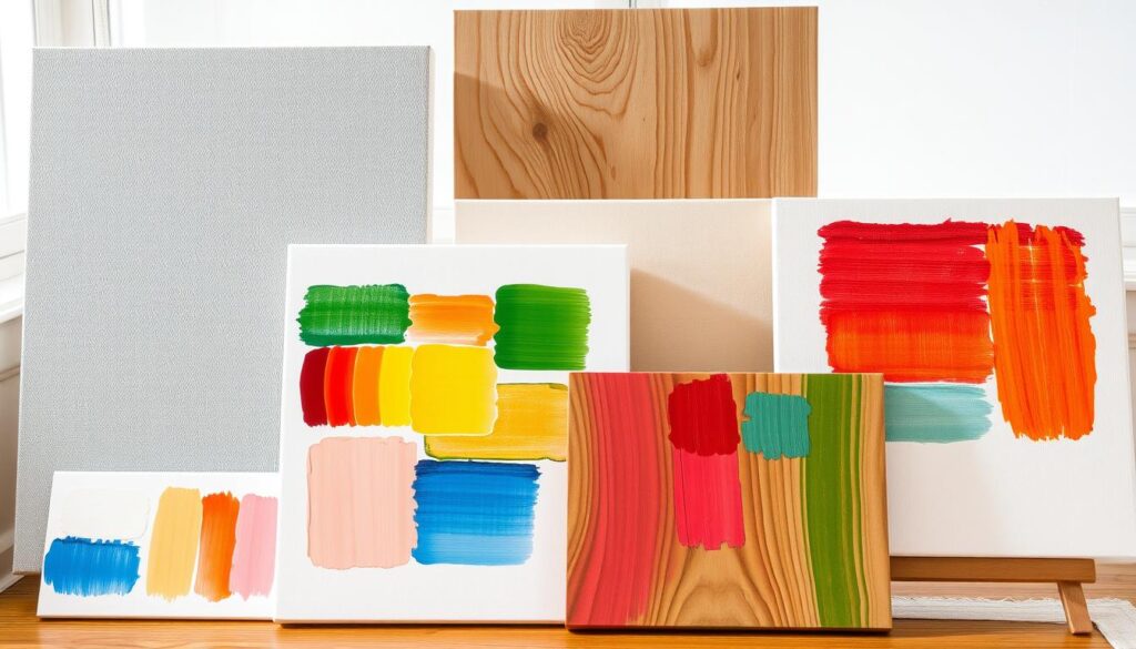 types of acrylic painting surfaces