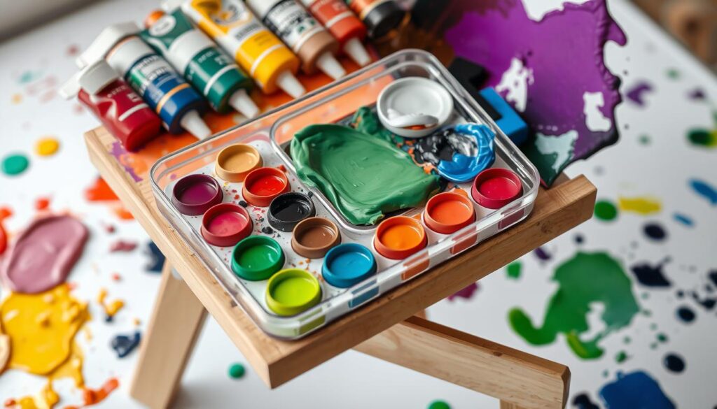 acrylic painting color palette