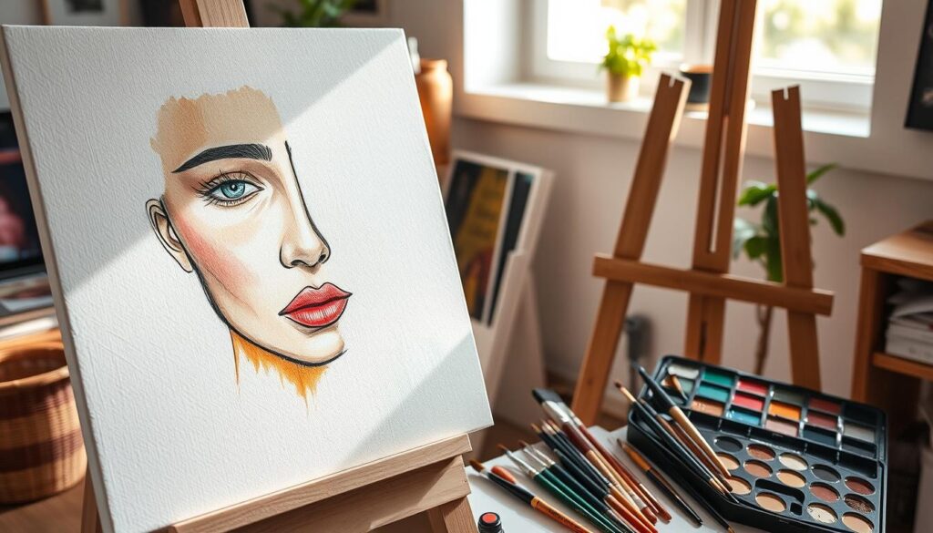 acrylic portrait painting for beginners