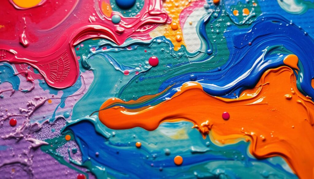 Acrylic paint drying