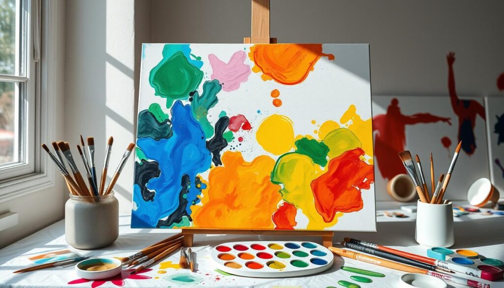 acrylic painting composition