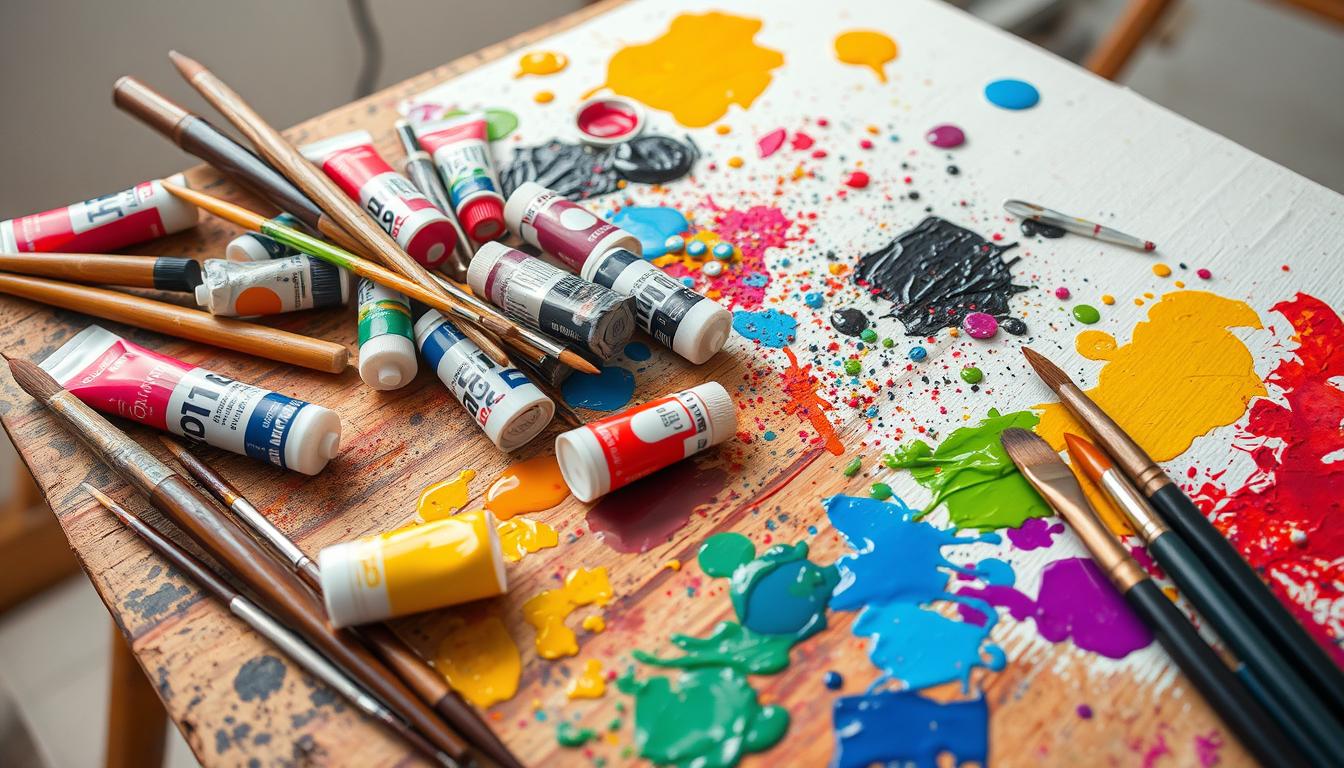 self-taught acrylic painting journey