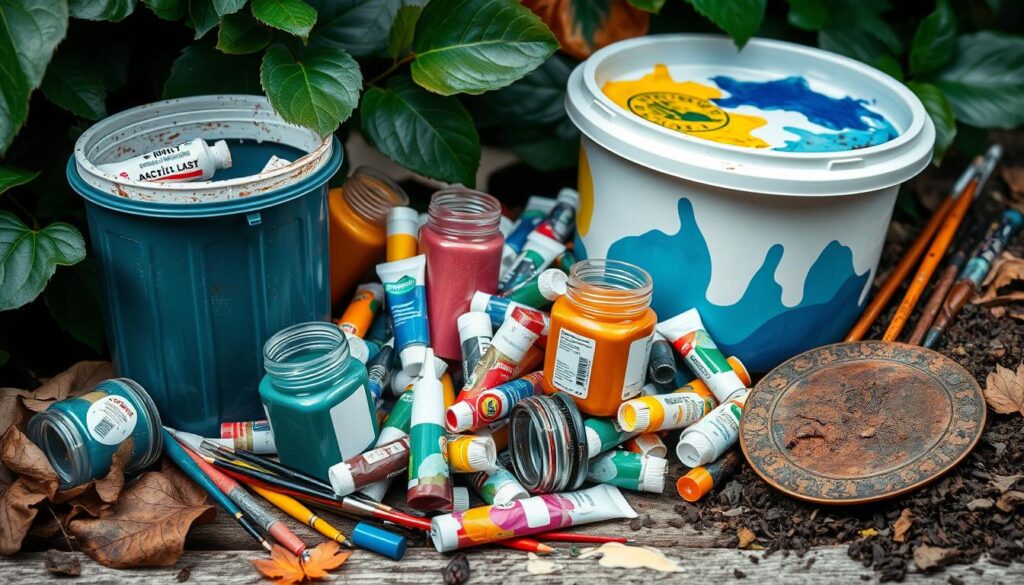 Acrylic paint disposal