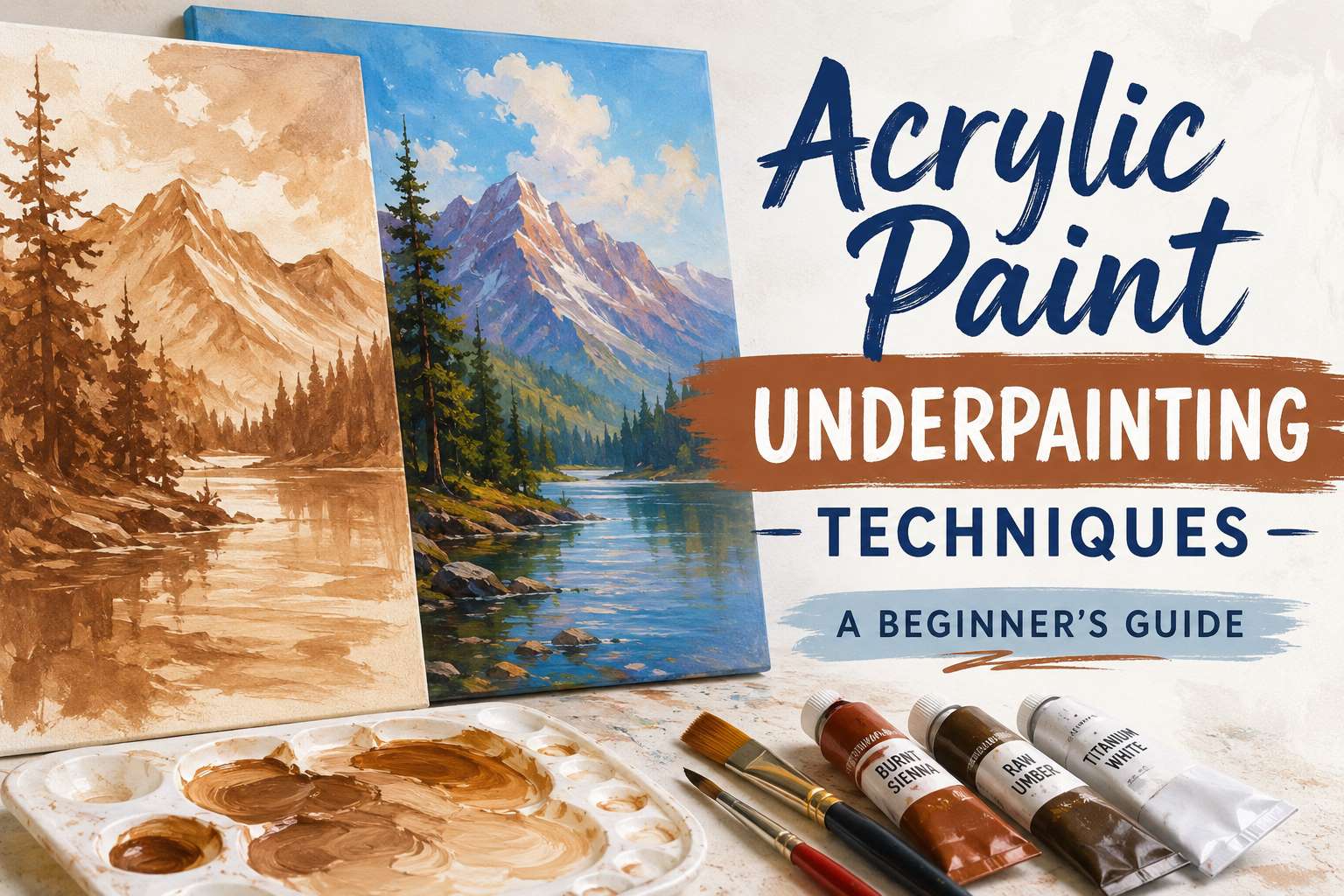 Acrylic painting tutorial for beginners.
