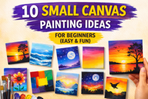 10 Small Canvas Painting Ideas for Beginners (Easy & Fun)