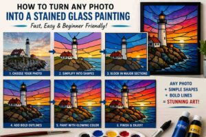 🎨 How to Turn Any Photo into a Stained Glass Painting (Fast & Easy Method)