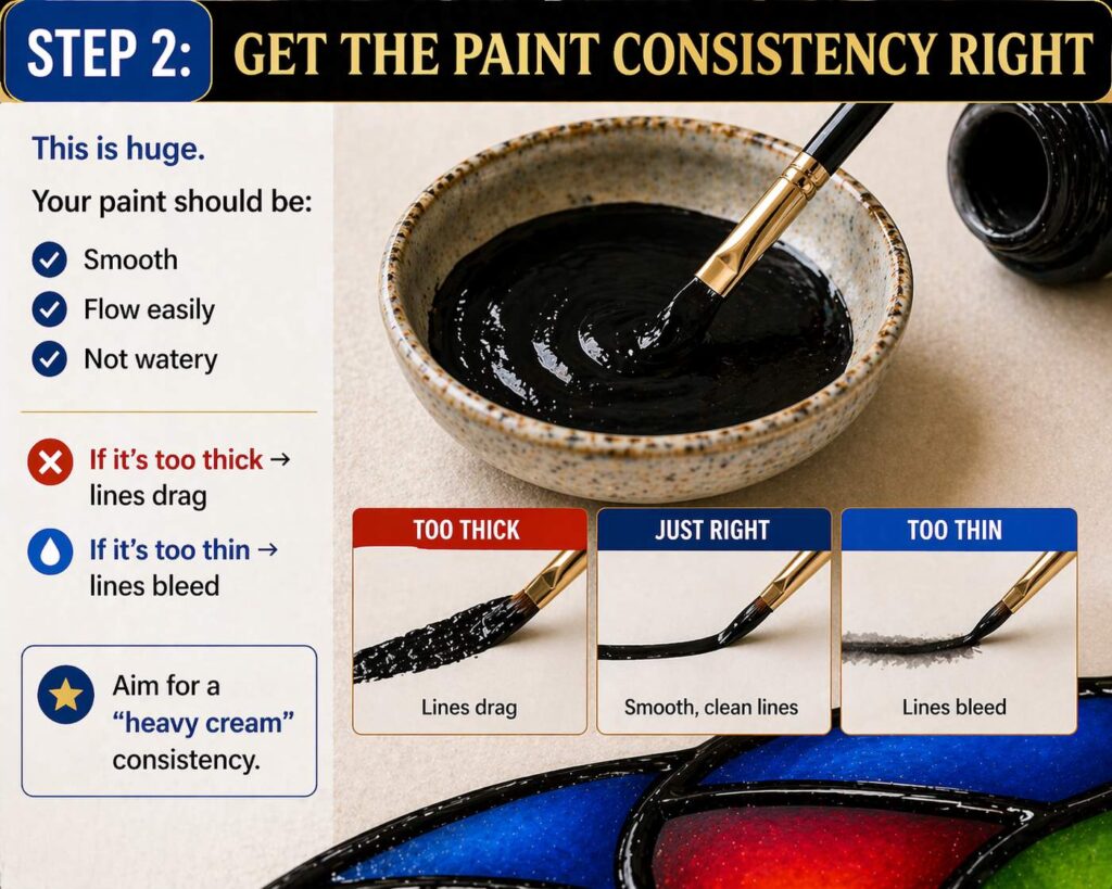 Step Two: Get the Paint Consistency Right