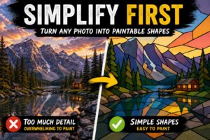 🎨 How to Simplify a Photo for Acrylic Painting (No Drawing Skills Needed)