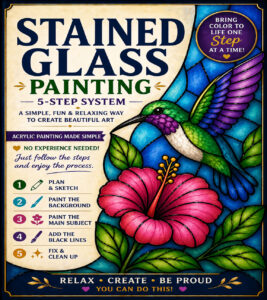 Discover the Beauty of Stained Glass Acrylic Painting