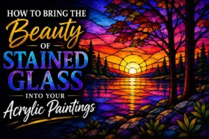 How to Bring the Beauty of Stained Glass Into Your Acrylic Paintings