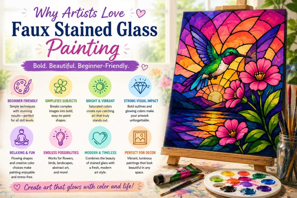 Why Artists Love Faux Stained Glass Painting