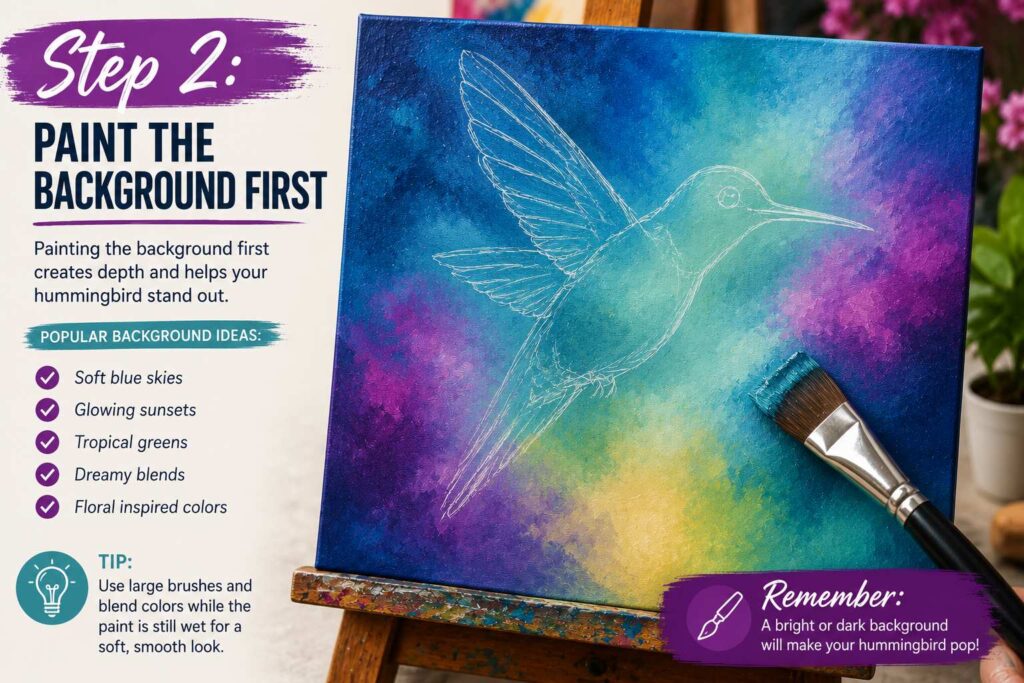 Paint the Background First